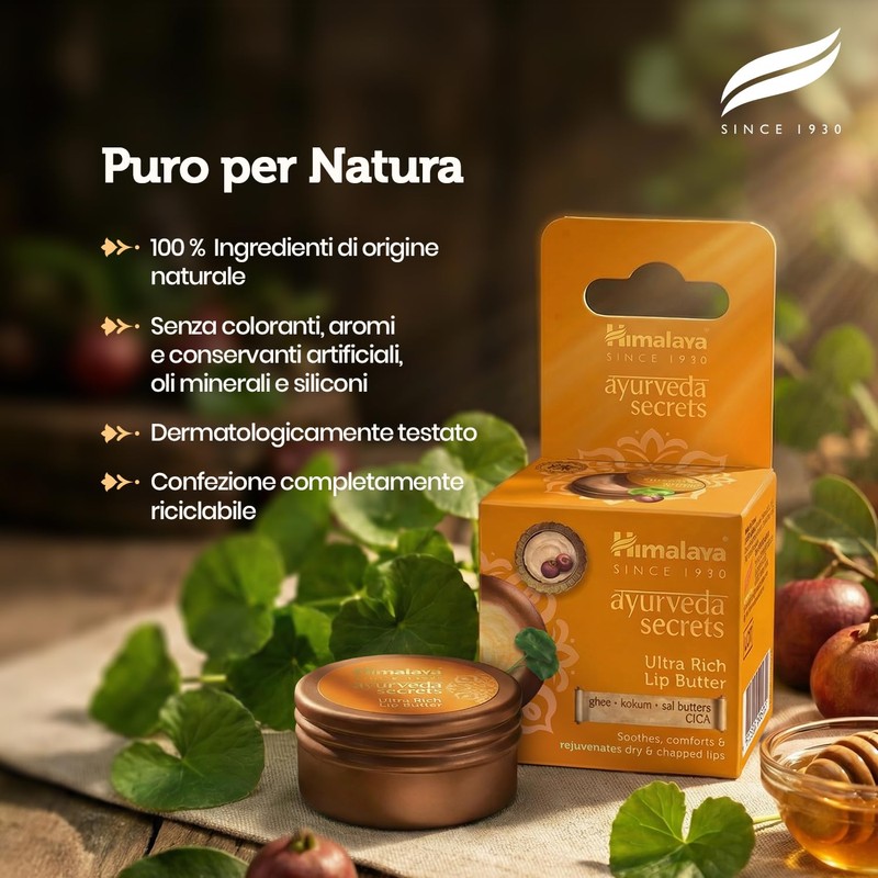 Himalaya Ayurveda Secrets Ultra Rich Lip Butter Jar – Centella