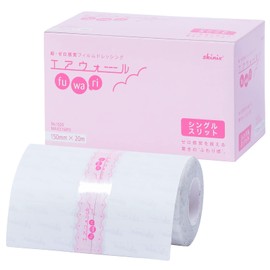 Skinix MA-E2150FS Airwall Fluffy Single Slit Ultra Zero Feel Film Dressing, 5.9 inches x 65.6 ft (150 mm x 20 m), 1 Roll, Waterproof Film Roll