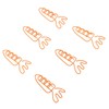 100Pcs Carrot Paper Clips Carrot Shape Strong Metal Anti Slip