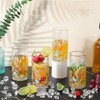 Skylety 4 Pcs Hand Blown Ocean Glasses 16 oz Recycled