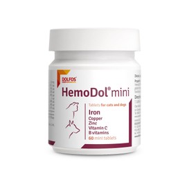AnkhPets AnkhPets HemoDol 60 mini tablets Iron Support for Dogs and Cats Copper Zinc B Vitamins
