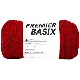 PREMIER YARNS YARN BASIX RED