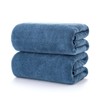 Lumimi Microfiber Bath Towels, Large, Set of 2, Smoky Blue,