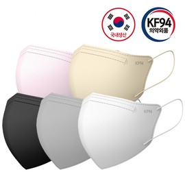 Large 4-Layer Color 3D KF94 Mask S1046 3D KF94 Large Gray 1pc (Purchase in units of 100) 100ea