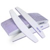 Pack of 16 Nail Files 100/180, Professional Nail File Trapezoidal,