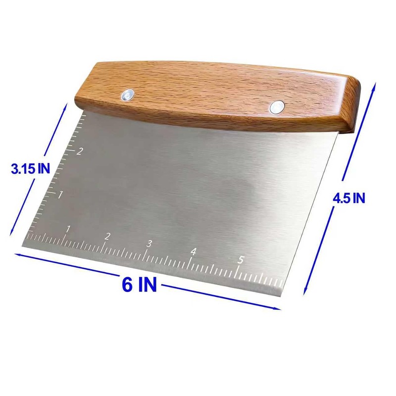 Vriysei Professional Dough Cutter & Bench Scraper - Ultimate Dough