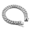 Fine Jewelry Men's 925 Sterling Silver Bracelet Classic 10 MM 7 "8" 9 "10" Cuban Chain Hip Hop Style Accessories Safety Buckle (9)