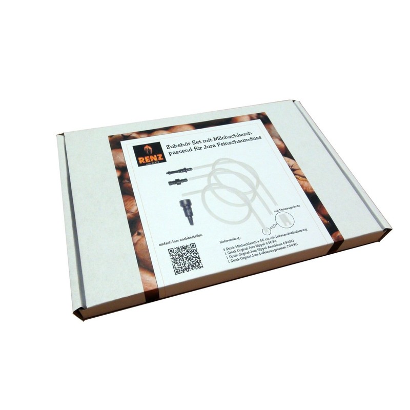 Renz Accessory Set with Milk Hose Suitable for Jura Fine