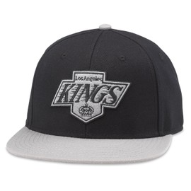 AMERICAN NEEDLE LA Kings 400 Series Adjustable Snapback Baseball Hat (21006A-LAK-BLK)