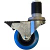 HYW Products Polyurethane 3-1/2" Total Lock Caster Threaded Stem 1.5" Expandable