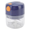 Garlic Chopper Electric Portable Blue 3 Blade Design 250mg Capacity