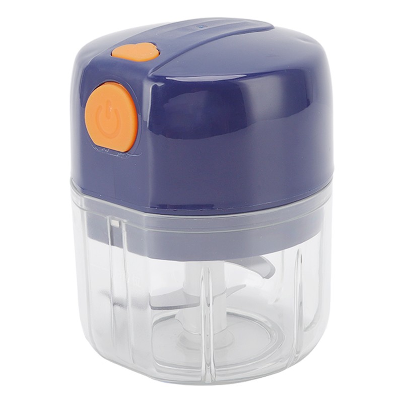 Garlic Chopper Electric Portable Blue 3 Blade Design 250mg Capacity