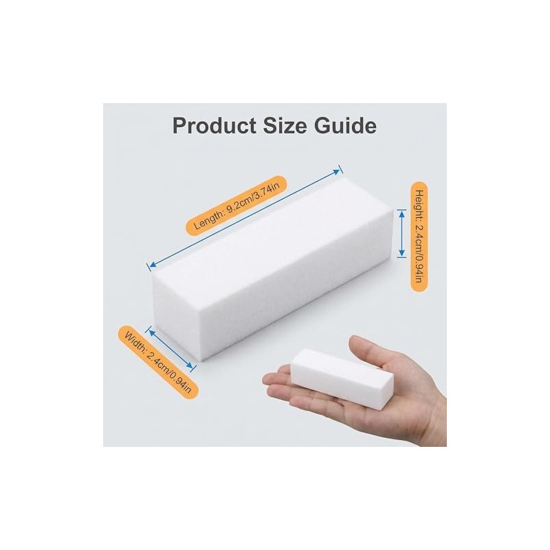 10 Pieces EVA Sponge Nail File Buffer Buffing Sanding Block