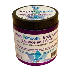 Soothe And Smooth, Extra Dry Skin, Crepey Skin, Eczema, Psoriasis and Damaged Skin Cream, Balance and Glow Scent, 8oz Jar