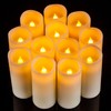 Enpornk Flameless Candles Flickering LED Candles Set of 12 (D:2.2"