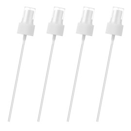 salbsever 4 Pack Spray Bottle Top, Spray Tops for Bottles Spray Bottle Nozzle Sprayer Tops Replacement Pump Plastic for Essential Oil Bottles, White