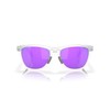 Oakley Unisex's Oo9284 Frogskins Range Sunglasses, Matte Clear/Prizm Violet, 55