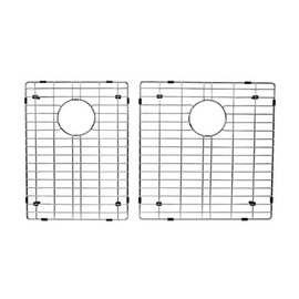 Starstar 60/40 or 40/60 Double Bowl Kitchen Sink Bottom Two Grids, Stainless Steel, 17" x 15",15" x 11"