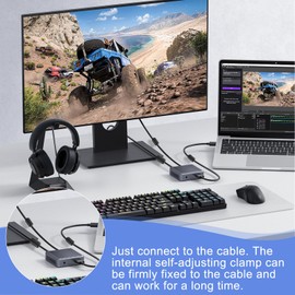 Ferrite Cores for Cables, Pack of 40 Ferrite Cores Suppression Filter, Ferrite Ring Core Suppression Filter, Folding Ferrite, Clip-on Ferrite Ring Ferrite Cores for Cable RFI, EMI, 3.5 mm 5 mm 7 mm 9