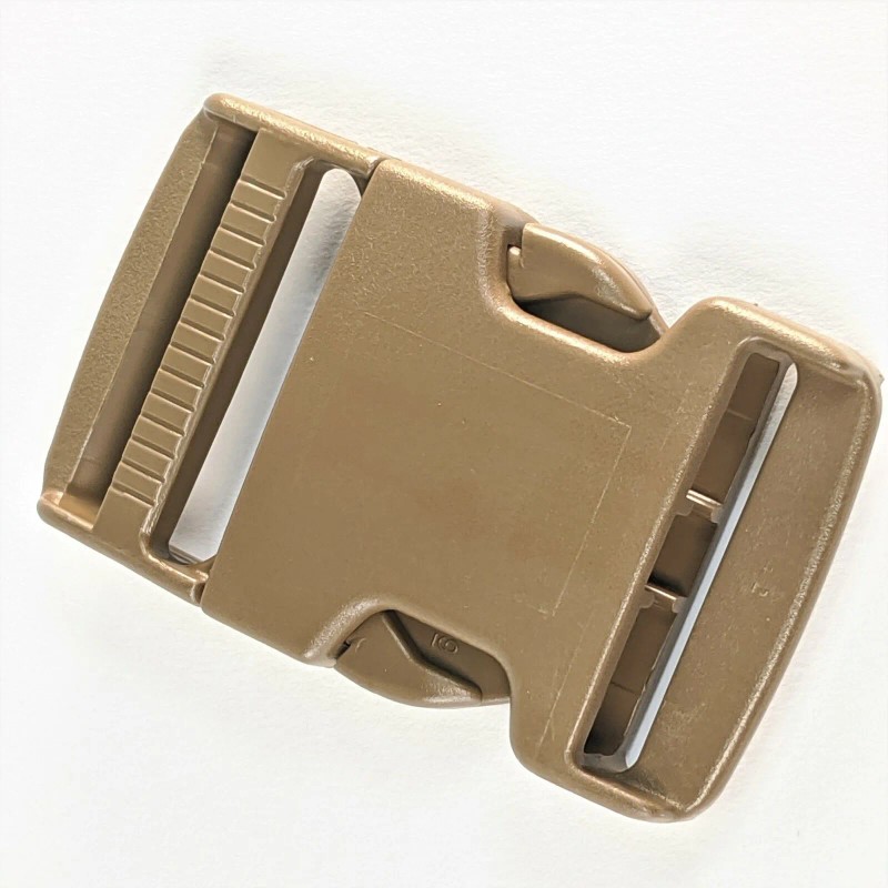 Duraflex 1.5” inch(38mm) Quick Side Release Buckle -Coyote Brown- Flat