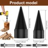 Firewood Log Splitter, 2pcs Easy Split Drill Bit Wood Splitter