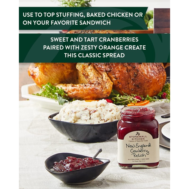 Stonewall Kitchen New England Cranberry Relish, 12 Ounce