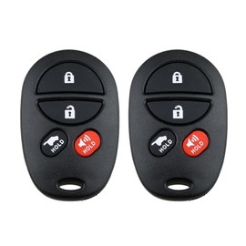 Kilessgo Fits for Toyota Sequoia Solara Avalon Highlander Sienna Tacoma 2015 2016 2017 2018 Key Fob GQ43VT20T 315MHz 4 Buttons (Set of 2)