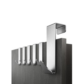 Menz Premium Door Hooks Set of 6 – Stainless Steel Door Hooks for Hanging with High Load Capacity – Functional Coat Hooks Door as Door Coat Rack for Hanging, Door Hook Rail for Hanging