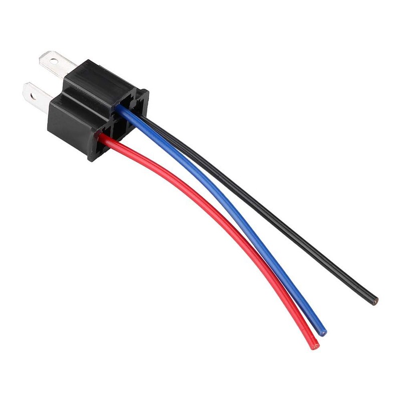 Male Socket H4 Male Head Extension Socket with Wiring Harness