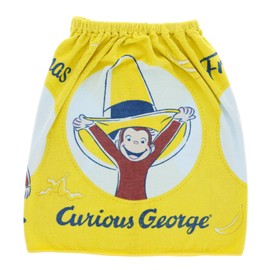 Marushin 4765025500 Wrap Towel, 23.6 inches (60 cm), Curious George, For Kids, Girls, Boys, Characters, Pool Towel, Swimming, Sea, UV Protection