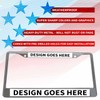 DD-214 Alumni Veteran Metal License Plate Frame (Chrome, 6 x