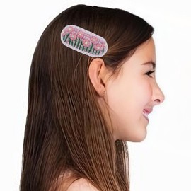 Coolideas Pure handmade crochet hairclip, fashion side hair clips for girl hand-made crocheted clips creative hair pins accessories hand made Chinese-style classical barrettes (Field flower clusters)