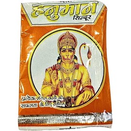 Hanuman Ji Ka Chola Sandoor Sindur Powder for Pooja and Tilak Ritual - 4 Pouch (4X 10 Gram Each)