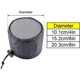 2PCS 4/6/8 Inch Grow Tent Vent Cover, Duct Filter Net with Fixed Buckle, Dust Proof Mesh Screen for Plant Growth Tent Ventilation Exhaust Fan (8 Inch/20.3 cm)