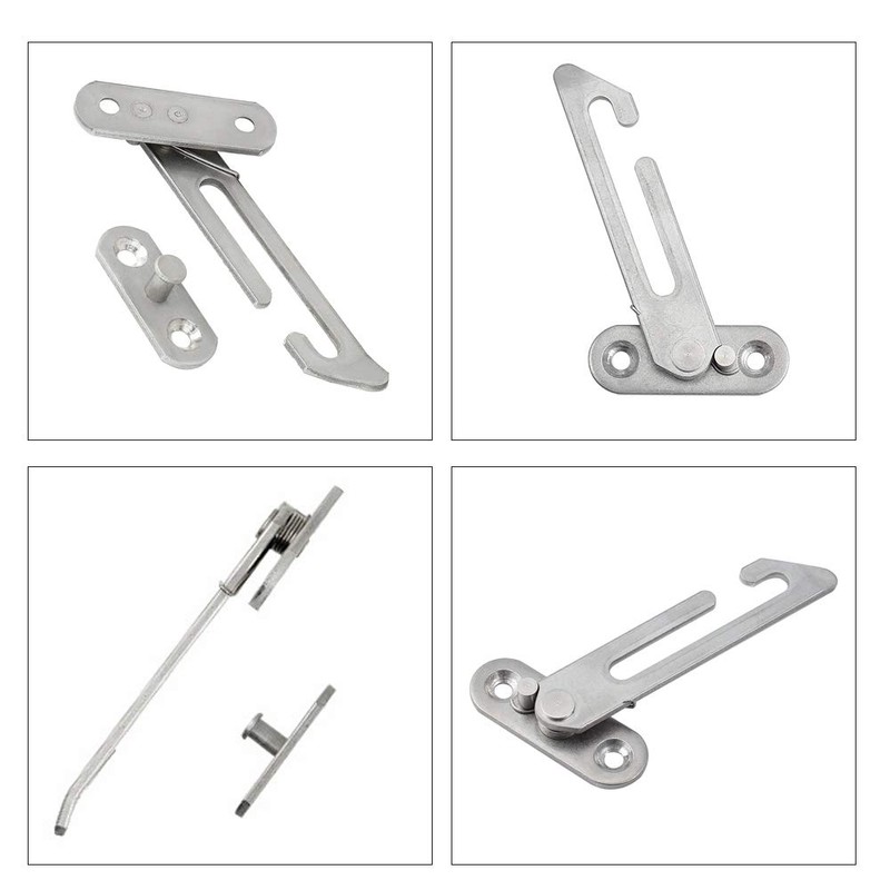 Pack of 2 Window Restrictors, 304 Stainless Steel Window Hooks,