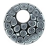 GlassOfVenice Women's Medium Round Pendant - Black And White
