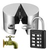YARNOW Water Spigot Lock, Locks Outdoor, Water Hose Lock Cover
