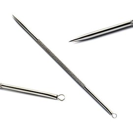 Comedone Extractors Blackhead Removal Tools Acne Pimple Blemish Popper Zit Remover Whitehead Manicure Pedicure (BC-05 Blackhead Remover)