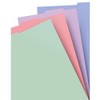 A4 Classic Pastels Blank Index 4 tabs Notebook Assorted