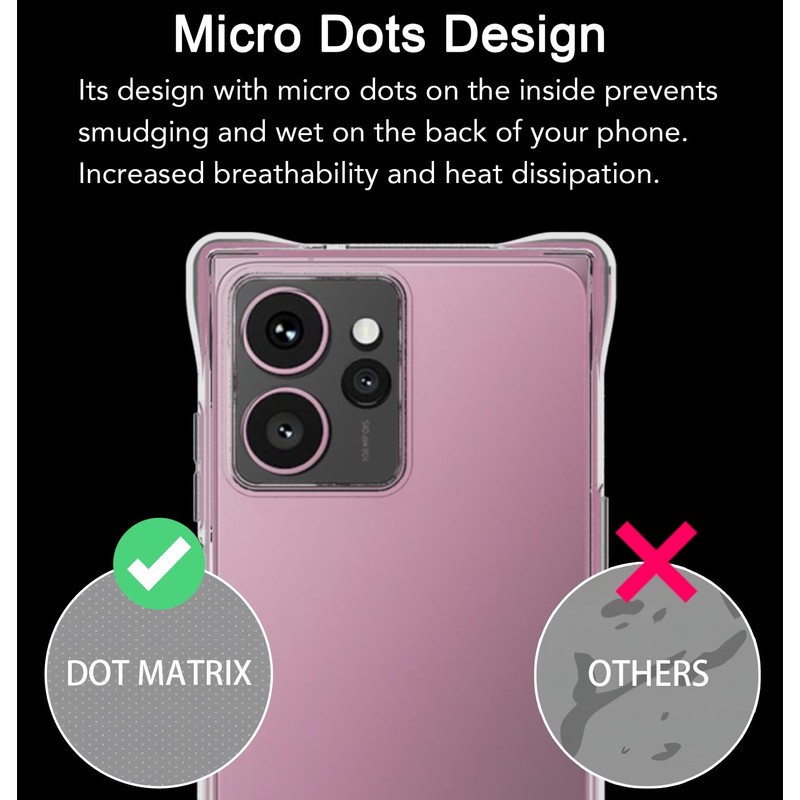 USTIYA Case for HMD Skyline Clear TPU Four Corners Military-Grade