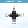 PATIKIL 3 Way Air Brush Adapter, 1/8" BSP Air Hose