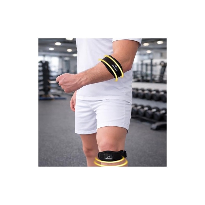 COPPER HEAL Adjustable Magnetic Strap (Pair) – Dual Use Elbow