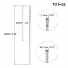 sourcing map 10 Pcs 0.7mm Mini Micro Twist Drill Bits,