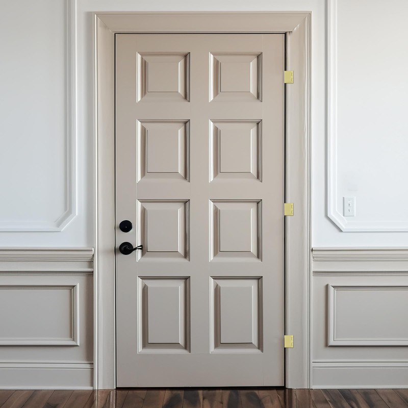 goldenwarm 6 Pack Gold Swing Clear Expandable Door Hinges, 3.5"