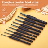 BUOKKON 4 mm Crochet Hooks, Crochet Needle, Ergonomic Soft Grip