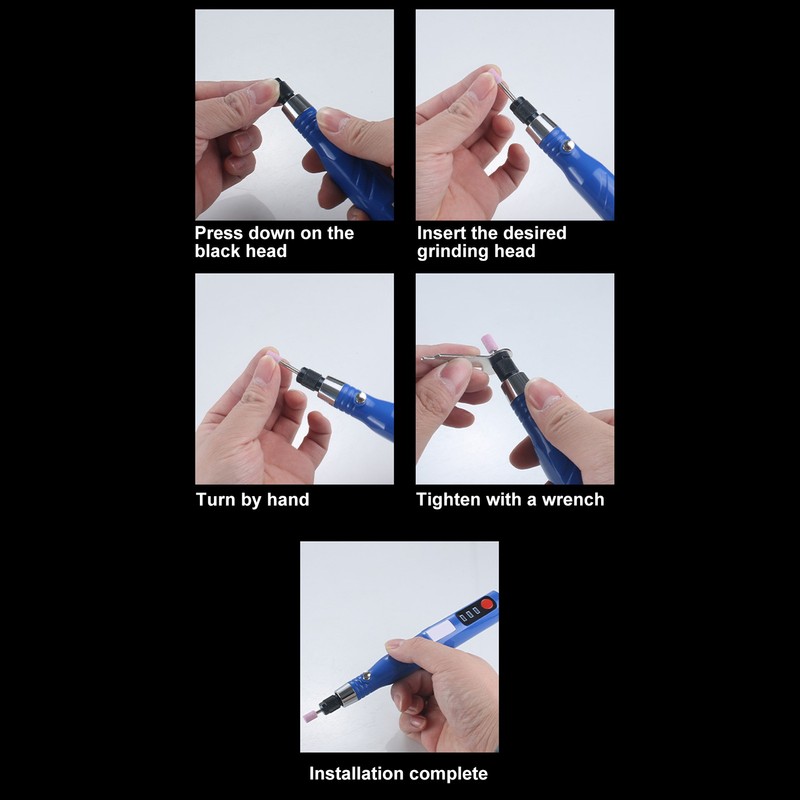 Electric Engraving Pen Handheld Rechargeable Micro Engraver Etching Pen Carve