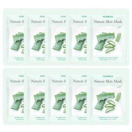 Food Aholic (10 Sheets) Food Aholic Nature Skin Aloe Mask Pack / (10매)푸드어홀릭 네이처스킨 알로에 마스크팩