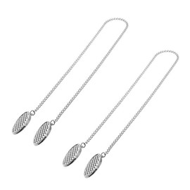 Kiuiom Metal Napkin Clip, Napkin Holder, Napkin Clips, Chain Flexible Lanyard, 2 Pieces for Neck, Napkin Chain with Clip Chain Napkin Clips Napkin Chain