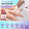Fantexy 5 in 1 Nail Drill Bits,Professional 3/32" Shank Tungsten