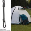 BESPORTBLE 6Inch Bungee Cords with Carabiner: Black Short Elastic Tie